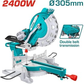 تصویر فارسی بر 2400 وات توتال مدل TS42183057 TS42183057 Slide Mitre Saw