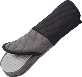 تصویر دستکش سیلکونی فر تفال مدل کامفورت TEFAL Comfort Kitchen Gloves, Black/Grey, K1298214 