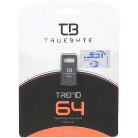 تصویر TRUEBYTE TREND USB2.0 Flash Memory-64GB مشکی (گارانتی مادام العمر شرکت آی تین) 