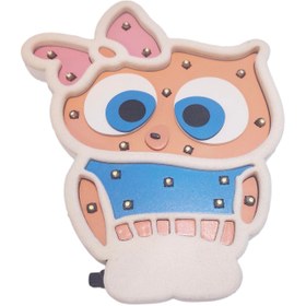 تصویر شبخواب فانتزی کودک مدل مخملی باتری خور و کابل یو اس بی 25 چراغ – طرح جغد رنگ سفید 