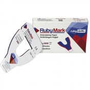 تصویر کاغذ کاربن نعل اسبی (آبی/قرمز) 80 میکرون 