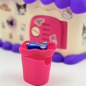 تصویر قلک کلبه کرومی با کلید و تراش 