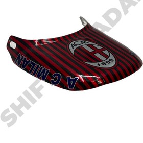 تصویر دمی عقب چاپی پرچم آث میلان موتور سیکلت هوندا Honda motorcycle rear tail printed with AC Milan flag