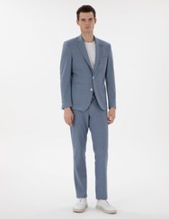 تصویر کت و شلوار پیرکاردین اورجینال Pierre Cardin 1143460 Light Blue Slim Fit Suit 50302416-VR003 