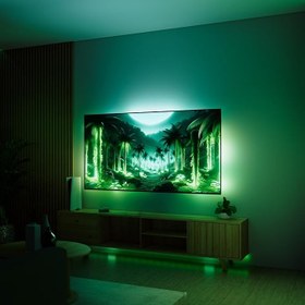 تصویر رقص نور تلویزیون شگفت انگیز ارسال 20 روز کاری Fancy Sync Box Ambient TV Backlight Sync Box HDMI 2.0 All TV Sizes Fancyleds (70" to 90")