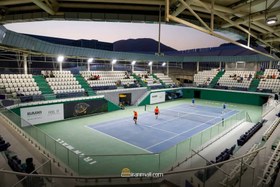 تصویر استادیوم تنیس (هاردکورت) ایران مال 