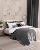 تصویر سرویس روتختی ۱۱ تکه مادام کوکو دو نفره خاکستری 