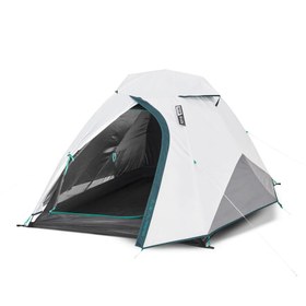 تصویر چادر کچوا 2 نفره - فرش اند بلک Quechua 2 Person Camping Tent - MH100 Fresh & Black 