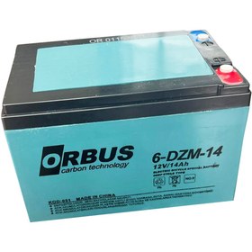 تصویر باتری باطری موتور سیکلت ژل 12V 14Ah 2024 تولید ORBUS 