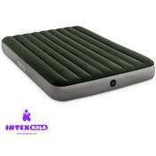 تصویر تشک بادی دو نفره با رویه جیر کد intex 64109 intex 64109