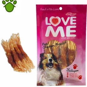 تصویر تشویقی سگ لاو می مدل مرغ و هویج 60 گرم Love Me Carrot & Chicken 60gr