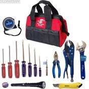 تصویر مجموعه ابزار 16 پارچه sina emdad مدل CA011 