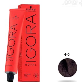 تصویر رنگ موی تیوبی ایگورا رویال قهوه ای متوسط شماره IGORA ROYAL 4.0 