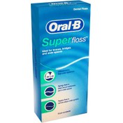 تصویر نخ دندان اورال بی مدل Super Floss ا Oral B Super Floss 50pcs Oral B Super Floss 50pcs
