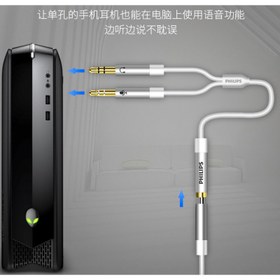 تصویر تبدیل 1 به 2 صدا Philips SWR2115A/93 25cm 