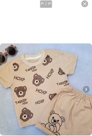 تصویر تیشرت شلوارک پسرانه تدی 