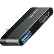 تصویر هاب 2 پورت تایپ سی یوسامز Usams US-SJ462 Type-C mini HUB 