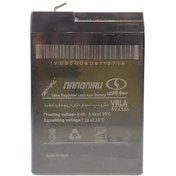 تصویر باتری یو پی اس 6 ولت 4.5آمپر صبا باتری جارو شارژی ترازو 