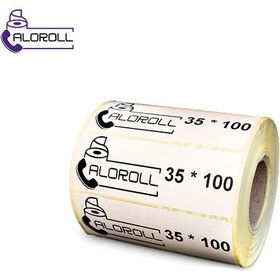 تصویر لیبل کاغذی سایز 100*35 میلی متر Paper Label 35×100 mm Printer