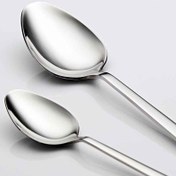 تصویر قاشق غذا خوری استیل 
