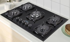 تصویر اجاق گاز صفحه‌ای نگین الماس مدل GA03 ظرفیت ۵ شعله 