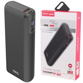 تصویر پاوربانک 45W فست شارژ 19200 تسکو TSCO مدل TP883 Power bank 45W fast charge 19200 Tesco TSCO model TP883