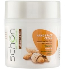 تصویر کرم دست و صورت حاوی روغن بادام 150میل شون Schon Almond Hand And Face Cream