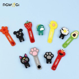 تصویر جمع کننده سیم و کابل سیلیکونی دکمه دار عروسکی 