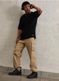 تصویر شلوار کتان مردانه خاکی برند hubberholme Men Khaki Trousers