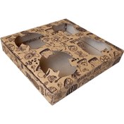 تصویر جالیوانی 4 تایی چاپی کارتن 100 عددی 