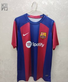 تصویر کیت اول بارسلونا 2023-2024 کیفیت A+ تایلندی Barcelona first kit 2023-2024 Thai A+ quality