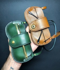 تصویر کیف عینک چرم 