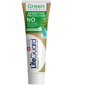 تصویر خمیر دندان محافظ دندان و لثه حساس گرین برند لایف گارد با حجم 100 گرم Green Brand Life Guard tooth and gum protective toothpaste with a volume of 100 grams