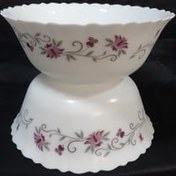 تصویر کاسه سالاد بزرگ پارس اپال طرح لیندا ۲۴ سانتی متر 