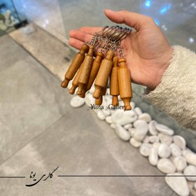 تصویر جاکلیدی چوبی وردنه 