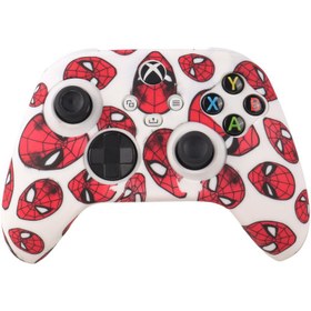 تصویر روکش دسته ایکس باکس سری X و S طرح Spider-man زمینه سفید Xbox X/s Controller Cover