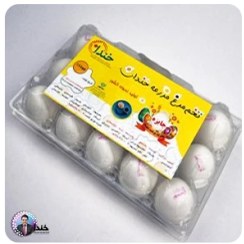 تصویر تخم مرغ بسته‌بندی ۱۵ عددی 