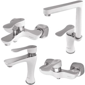 تصویر شیر روشویی شیبه مدل آناهید Shibeh Pillar Mixer Faucet