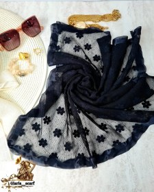 تصویر اسکارف توری دانتل 