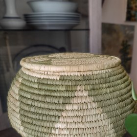 تصویر سطل برنج حصیری مدل خمره ای 