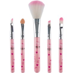 تصویر ست براش فانتزی 5عددی هلو کیتی صورتی Hello Kitty Brush Set 5pcs