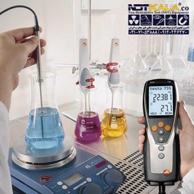 تصویر دماسنج تماسی سه کاناله تستو TESTO 735 testo 735-2 735-1 Multichannel thermometer