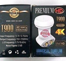 تصویر النبی گیرنده تی 900 پرمیوم T900 دو سوزنه ال ان بی دو فیش پرمیوم ( غیر اصل ) Premium t900 Lnb