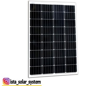 تصویر پنل خورشیدی رستارسولار مدل RTM100M ظرفیت 100 وات 