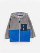 تصویر سوئیشرت زیپ دار پلار با بلوک رنگی آستین بلند برای نوزاد پسرانه - - LC Waikiki -- 778090027- اورجینال 