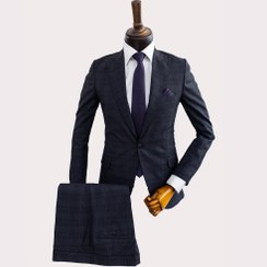 تصویر کت و شلوار مردانه پرنس دوگال طوسی 