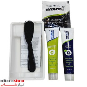 تصویر کیت رنگ مو حرفه ای آقایان مارال قهوه ای مشکی Maral Professional Hair Color Kit For Men