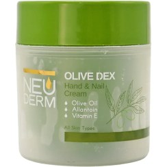 تصویر کرم کاسه ای دست و ناخن نئودرم حاوی روغن زیتون حجم 150 میلی لیتر Neuderm Re Nutrive Olive Dex Hand And Nail Cream 150 ml