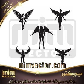 تصویر وکتور فرشته 5 عددی 3 