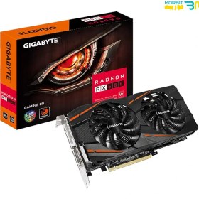 تصویر کارت گرافیک استوک گیگابایت مدل Rx 580 Gigabyte 8G 